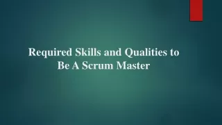 Scrum Master Trainers