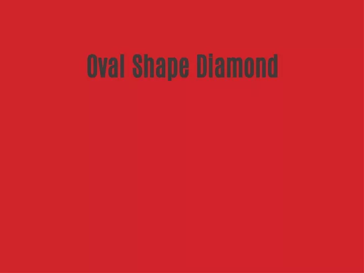 oval shape diamond