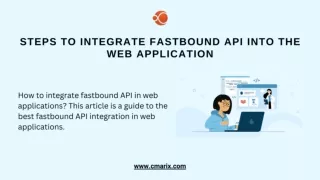 How can I include the FastBound API into a web application?