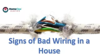 Signs of Bad Wiring in a House