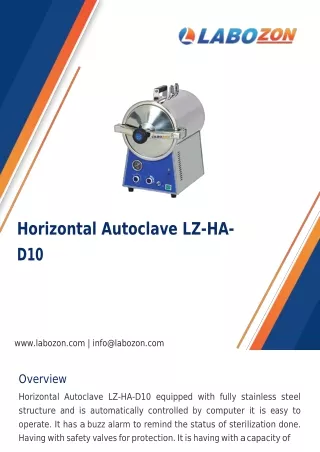 horizontal autoclave lz ha d10