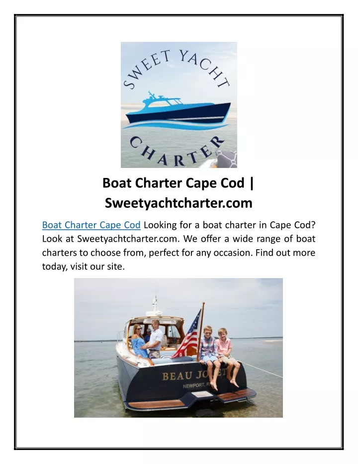 boat charter cape cod sweetyachtcharter com