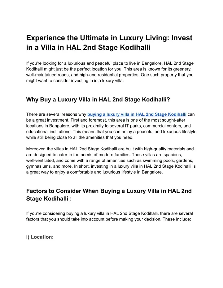 experience the ultimate in luxury living invest