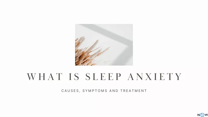 what is sleep anxiety