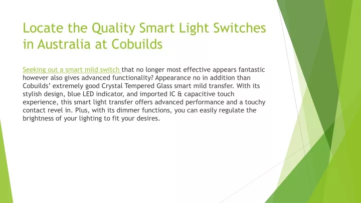 locate the quality smart light switches