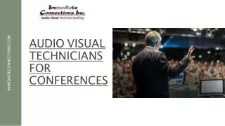 To Schedule an Audio Visual Technician For a Conference