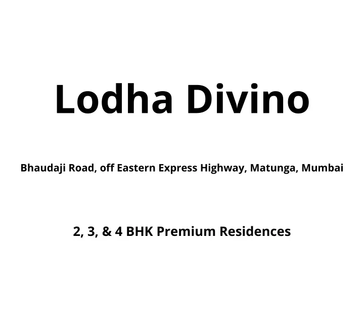 lodha divino