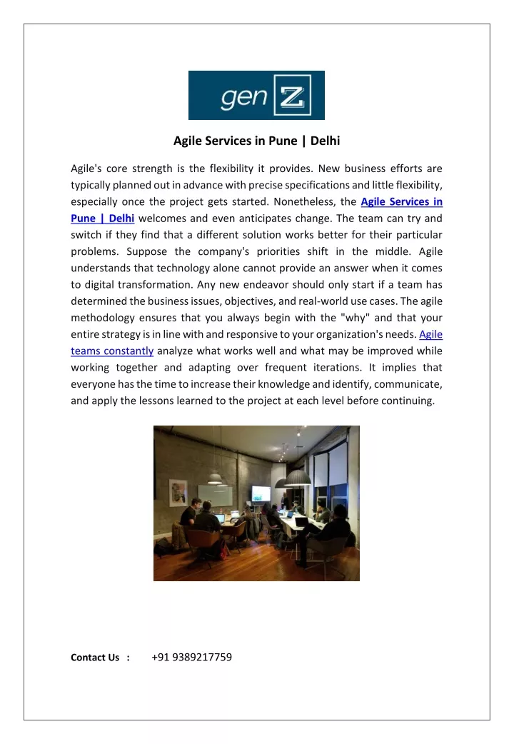 agile services in pune delhi