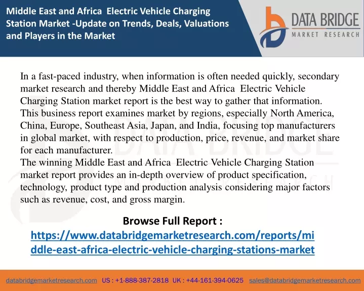 middle east and africa electric vehicle charging