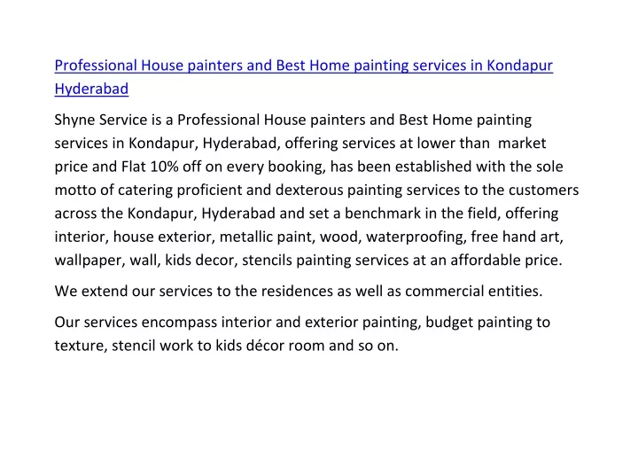 professional house painters and best home
