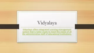 vidyalaya