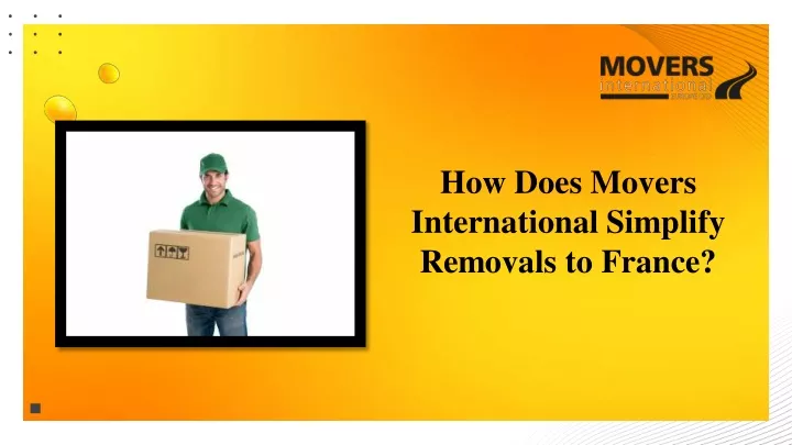 how does movers international simplify removals