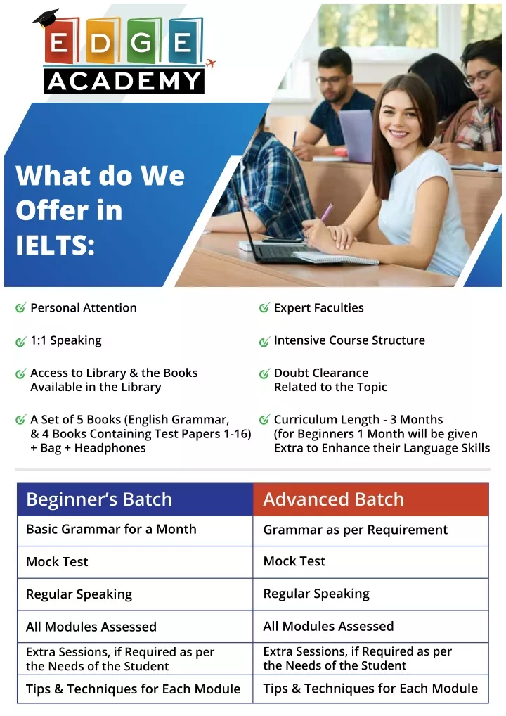 what do we offer in ielts
