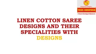 Linen Cotton Sarees online shopping