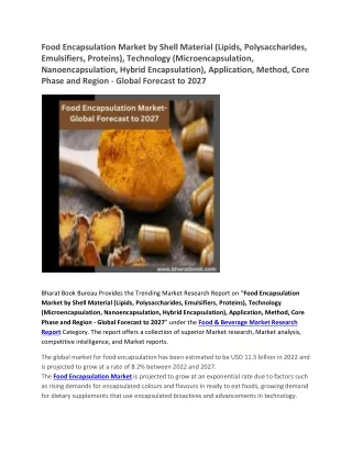 food encapsulation market by shell material