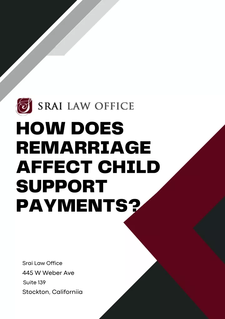 how does remarriage affect child support payments