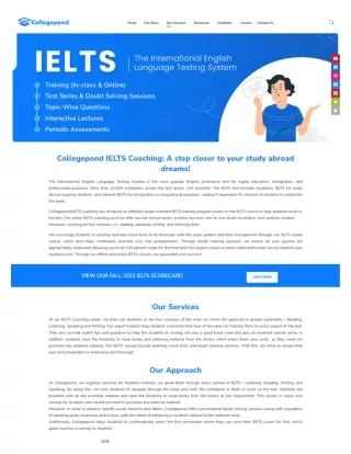IELTS Classes  IELTS Coaching & Training - Collegepond