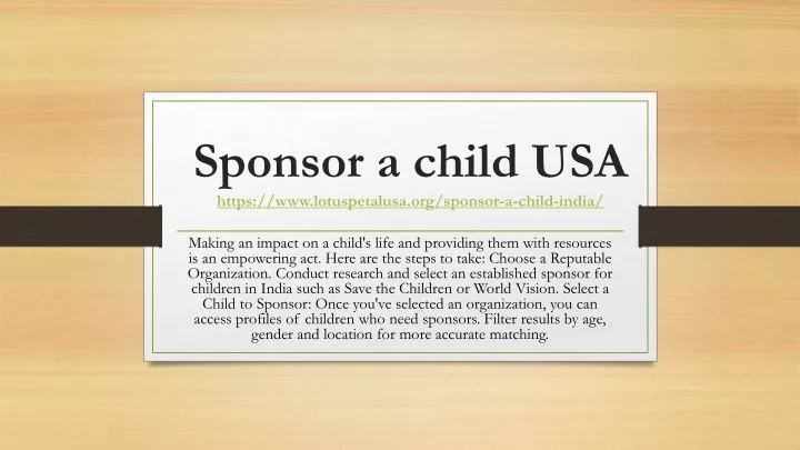 sponsor a child usa https www lotuspetalusa org sponsor a child india