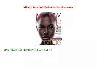 Download [PDF] Milady Standard Esthetics: Fundamentals