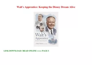 ((Read_EPUB))^^ Walt's Apprentice: Keeping the Disney Dream Alive