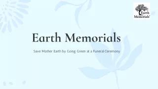 Memorial Boxes for Human Ashes - Earth Memorials