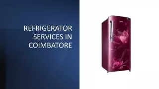 REFRIGERATOR SERVICE IN COIMBATORE