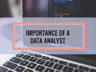 IMPORTANCE OF A DATA ANALYST