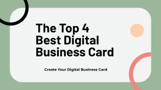 The Top 4 Best Digital Business Card