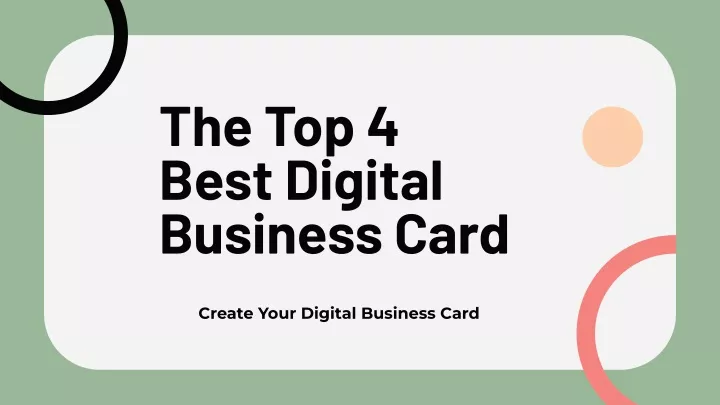 the top 4 best digital business card