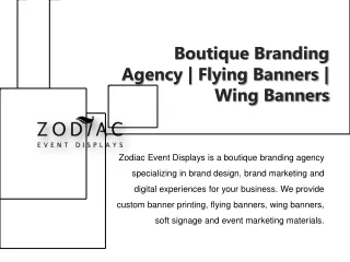 Boutique Branding Agency | Flying Banners | Wing Banners