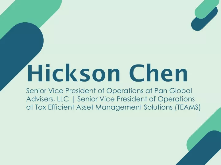 hickson chen senior vice president of operations