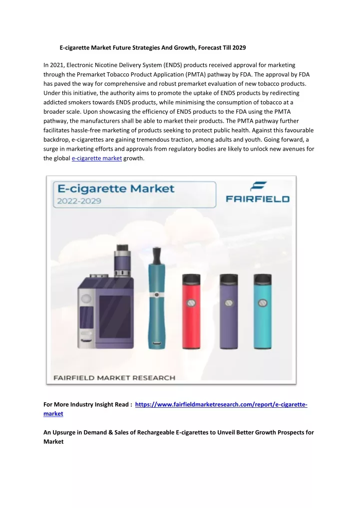 e cigarette market future strategies and growth