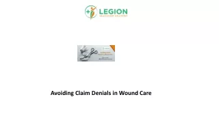 avoiding claim denials in wound care