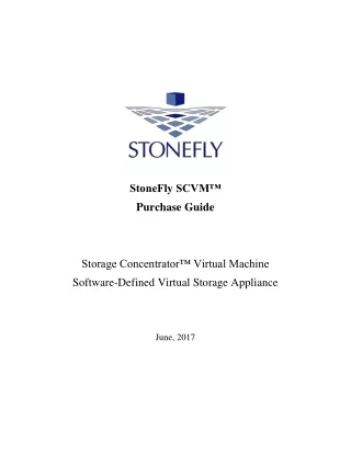stonefly scvm purchase guide