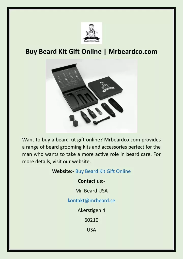 buy beard kit gift online mrbeardco com