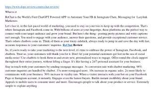 https www dope review com rechat review what