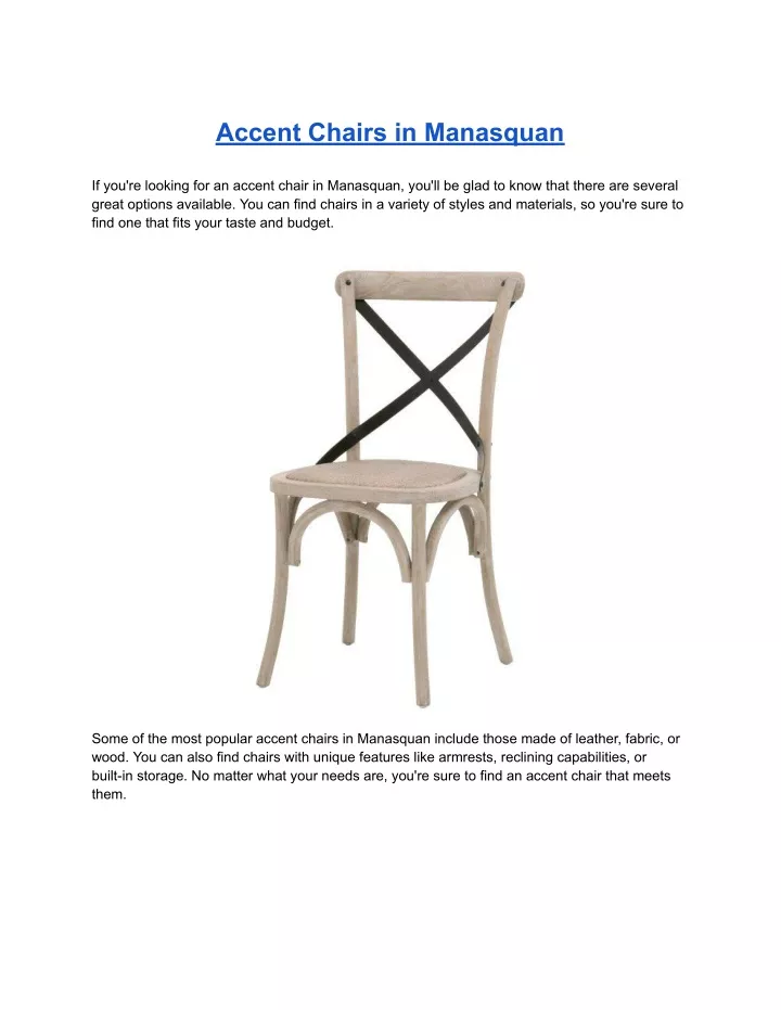 accent chairs in manasquan