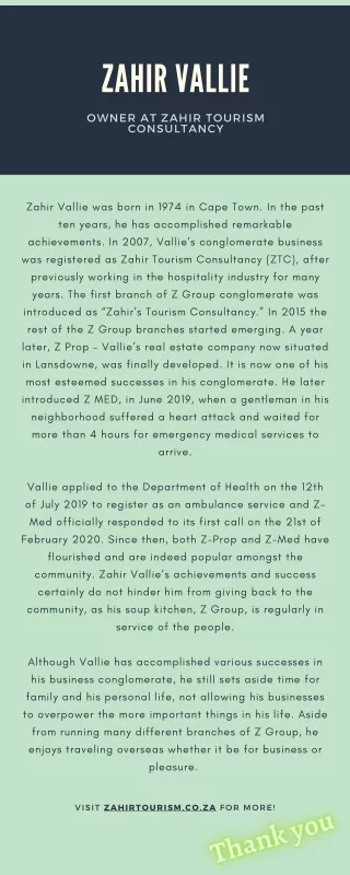 zahir vallie