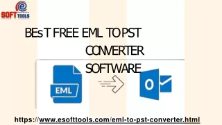Best free EML to PST Converter Software