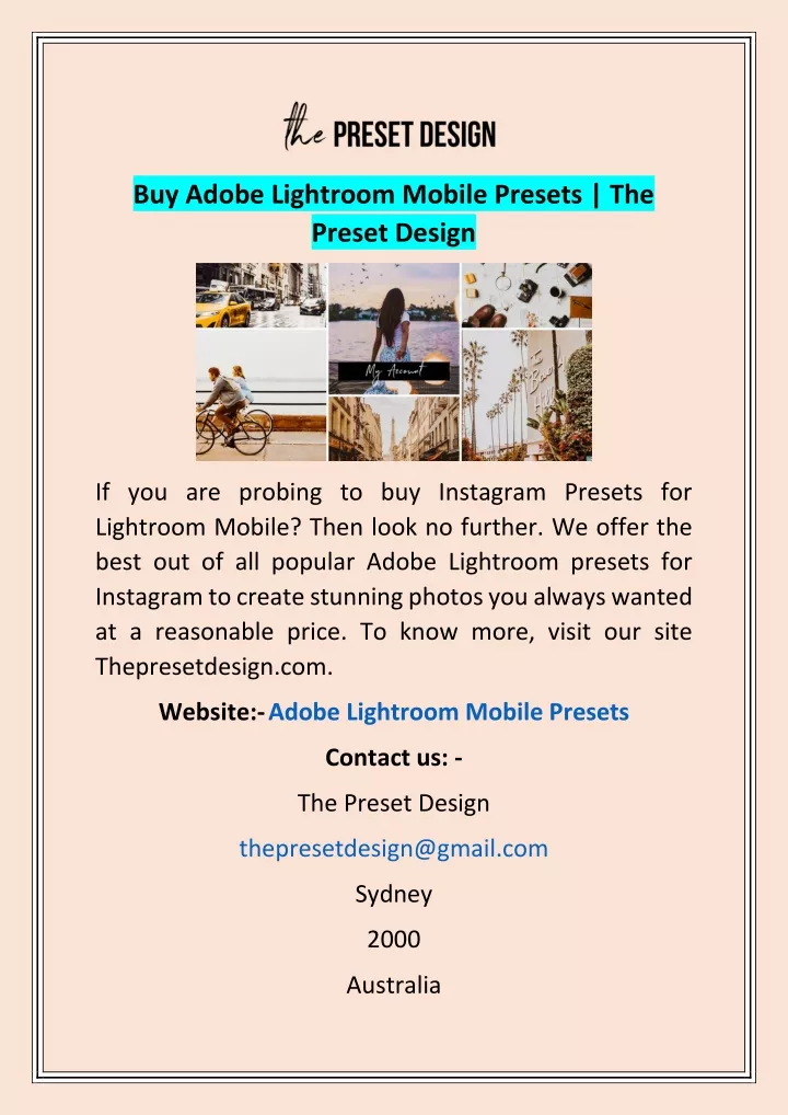 buy adobe lightroom mobile presets the preset