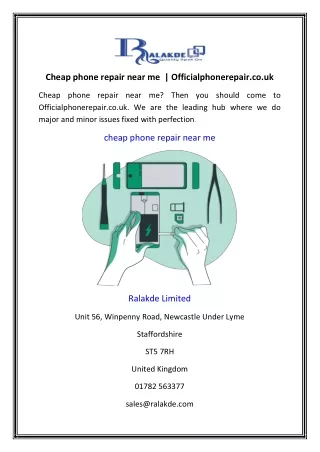 Cheap phone repair near me  | Officialphonerepair.co.uk