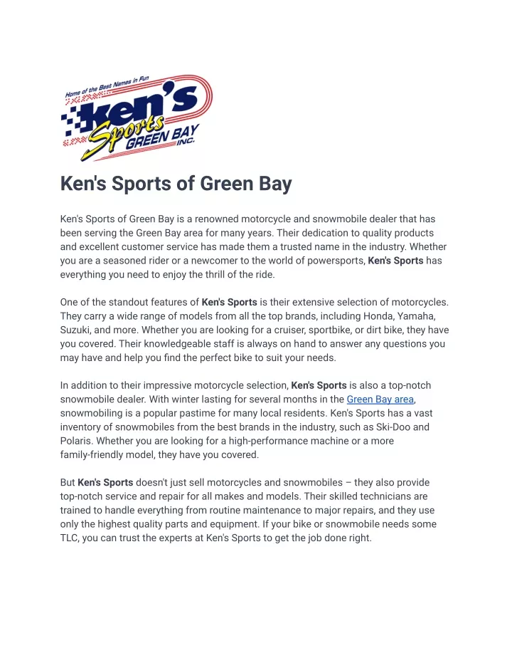ken s sports of green bay