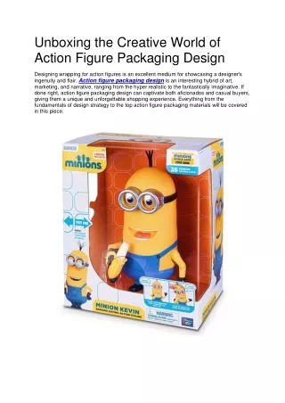 unboxing the creative world of action figure