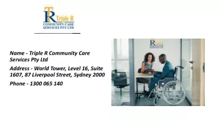 Discover Nursing Agency in Sydney- Triple R Community Care Services