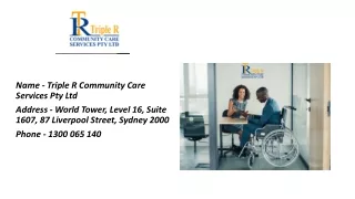 Best Nursing Homes in Sydney -Triple R Community Care Services