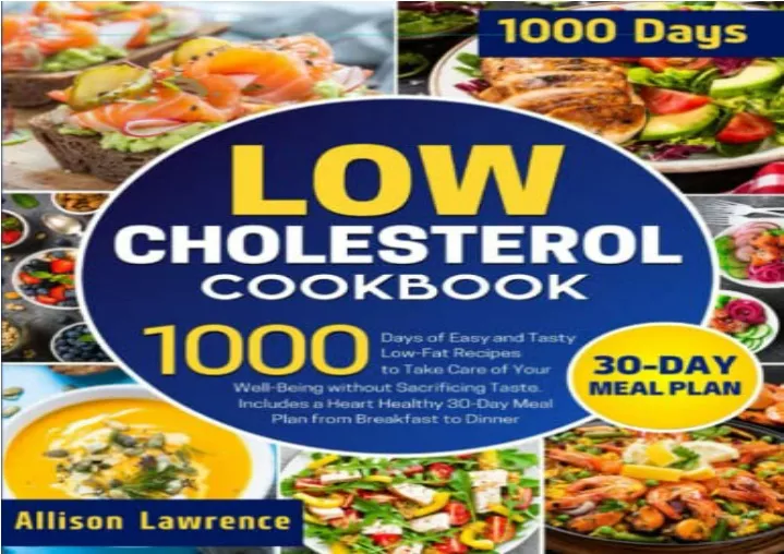 pdf low cholesterol cookbook 1000 days of easy
