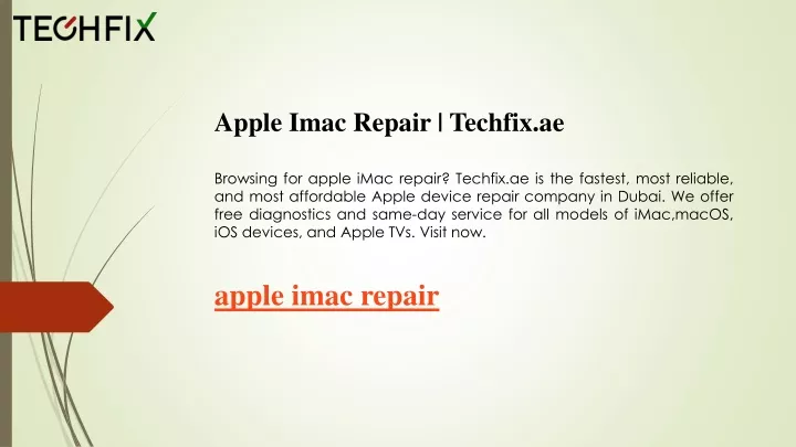 apple imac repair techfix ae browsing for apple