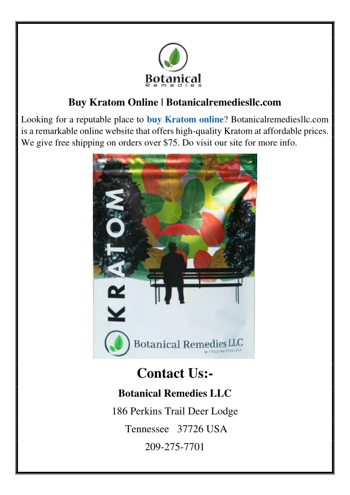 buy kratom online botanicalremediesllc com