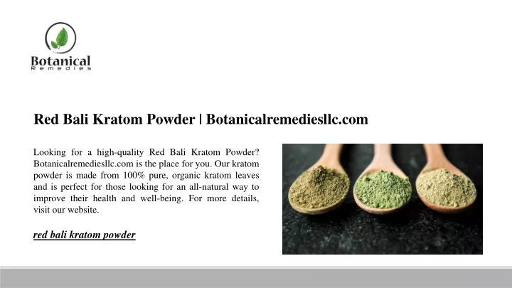 red bali kratom powder botanicalremediesllc com