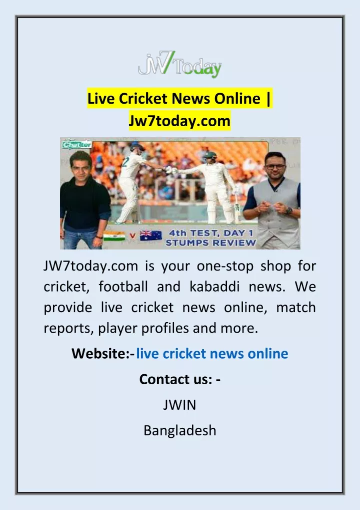 live cricket news online jw7today com